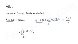 36.1. Statisztika - elméleti összefoglaló (3p)