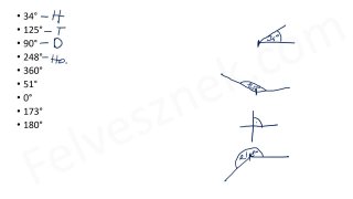 42.2. Geometria - Szögek - mintafeladatok (3p)