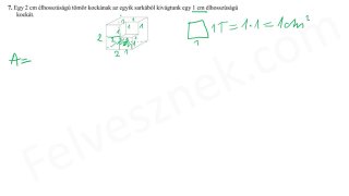 42.15. Geometria - Felszín - mintafeladatok (3p)