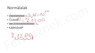 38.1.6 Normálalak  - mintafeladatok (3p)