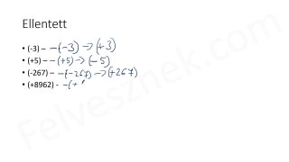 24.2. Ellentett és abszolút érték - mintafeladatok (2p)