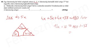 41.3. Szöveges feladatok - arány (11p)